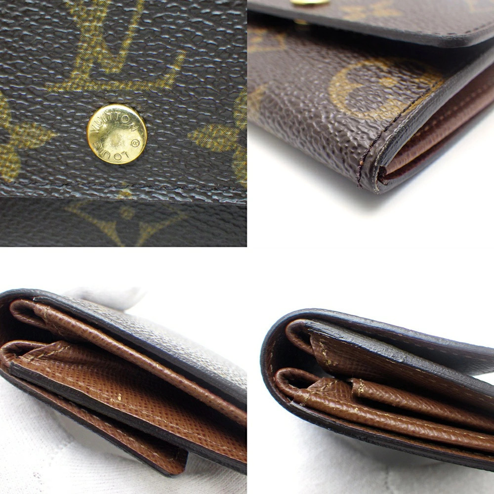 LOUIS VUITTON Portemonnaie Plat Monogram coin case Wallet